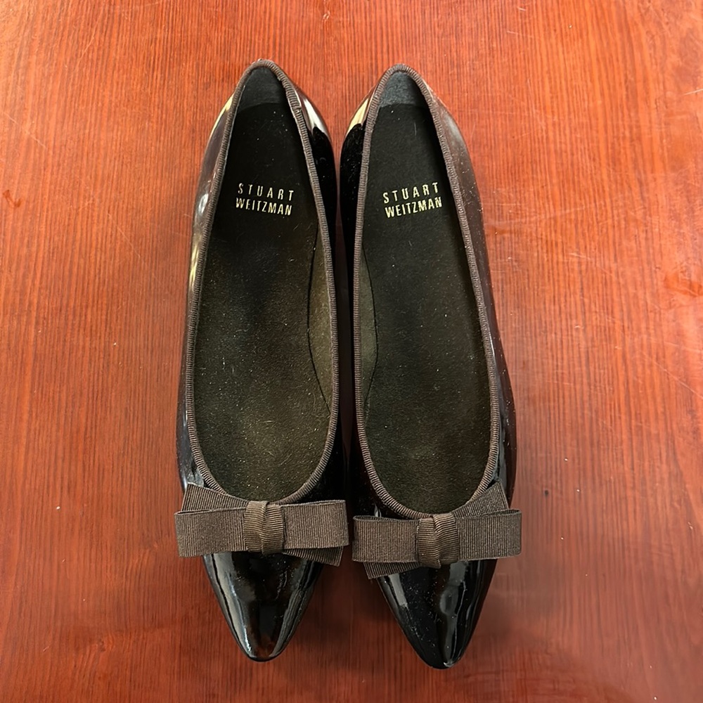 Stuart Weitzman Calico Jubilee Bow Flats